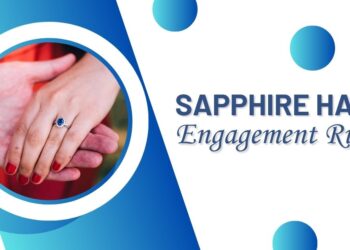 Sapphire Halo Engagement Ring: Glamour and Grace in a Brilliant Setting