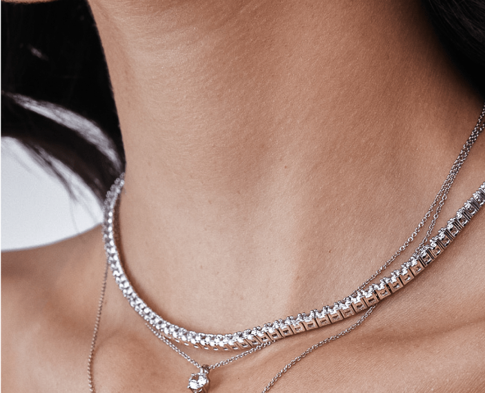 Tennis Necklaces - Natural or Lab Grown Diamonds